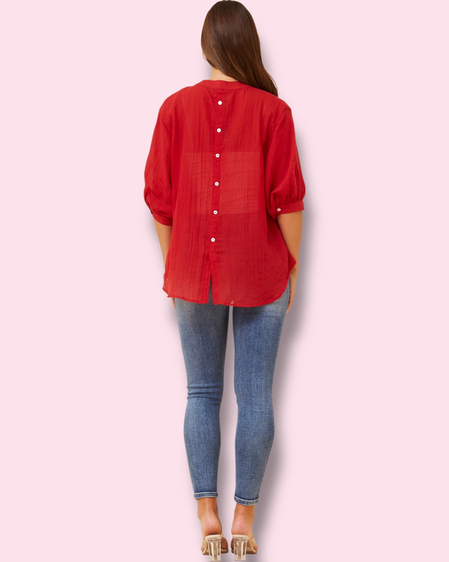 Mia Shirt - Rich Red