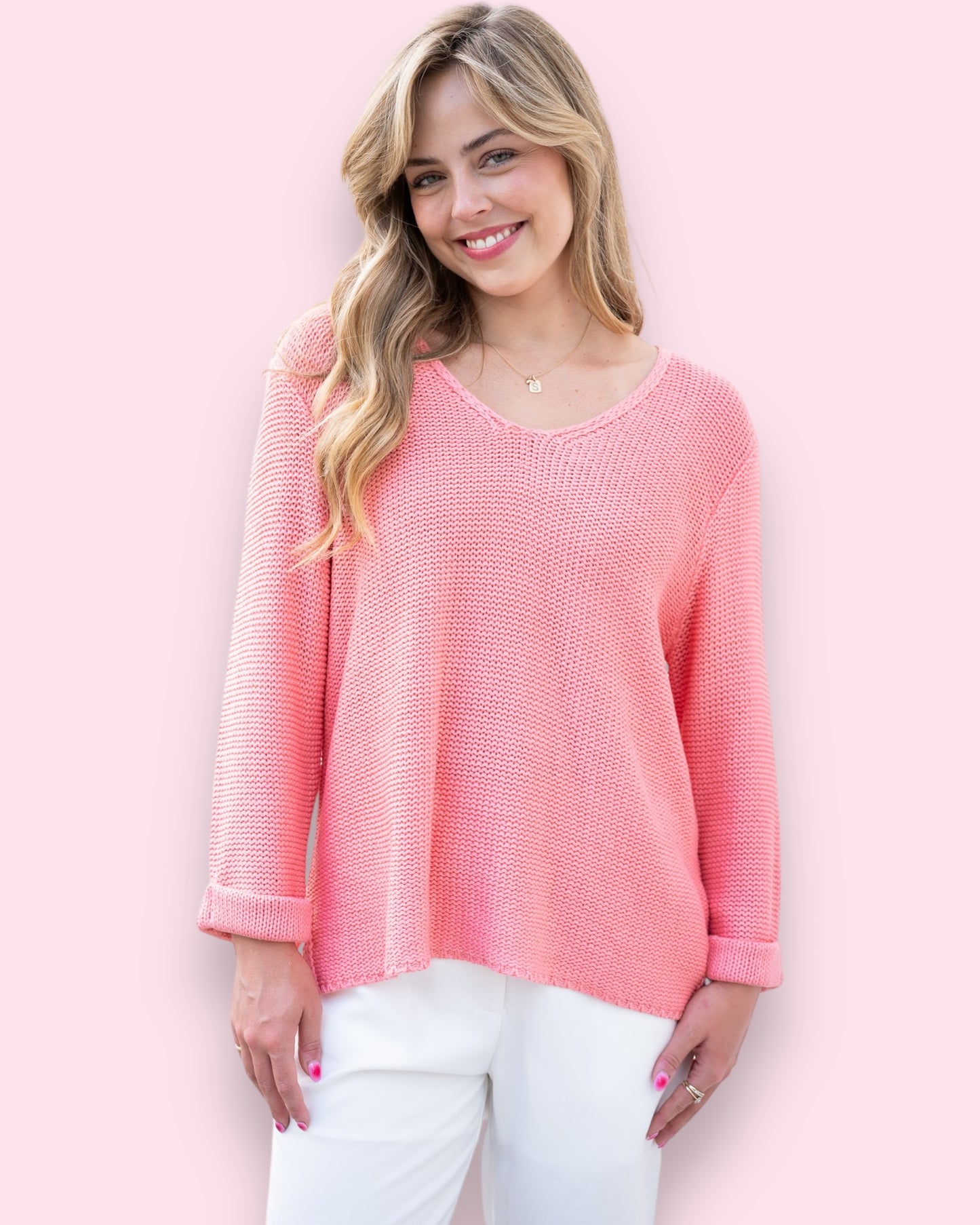 Maddie Knit - Flower Pink
