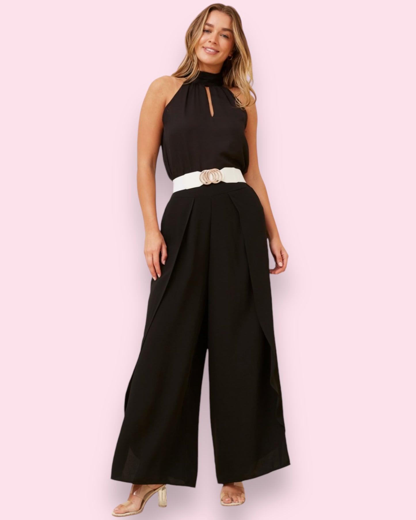Solid Belt W/Metal Clasp