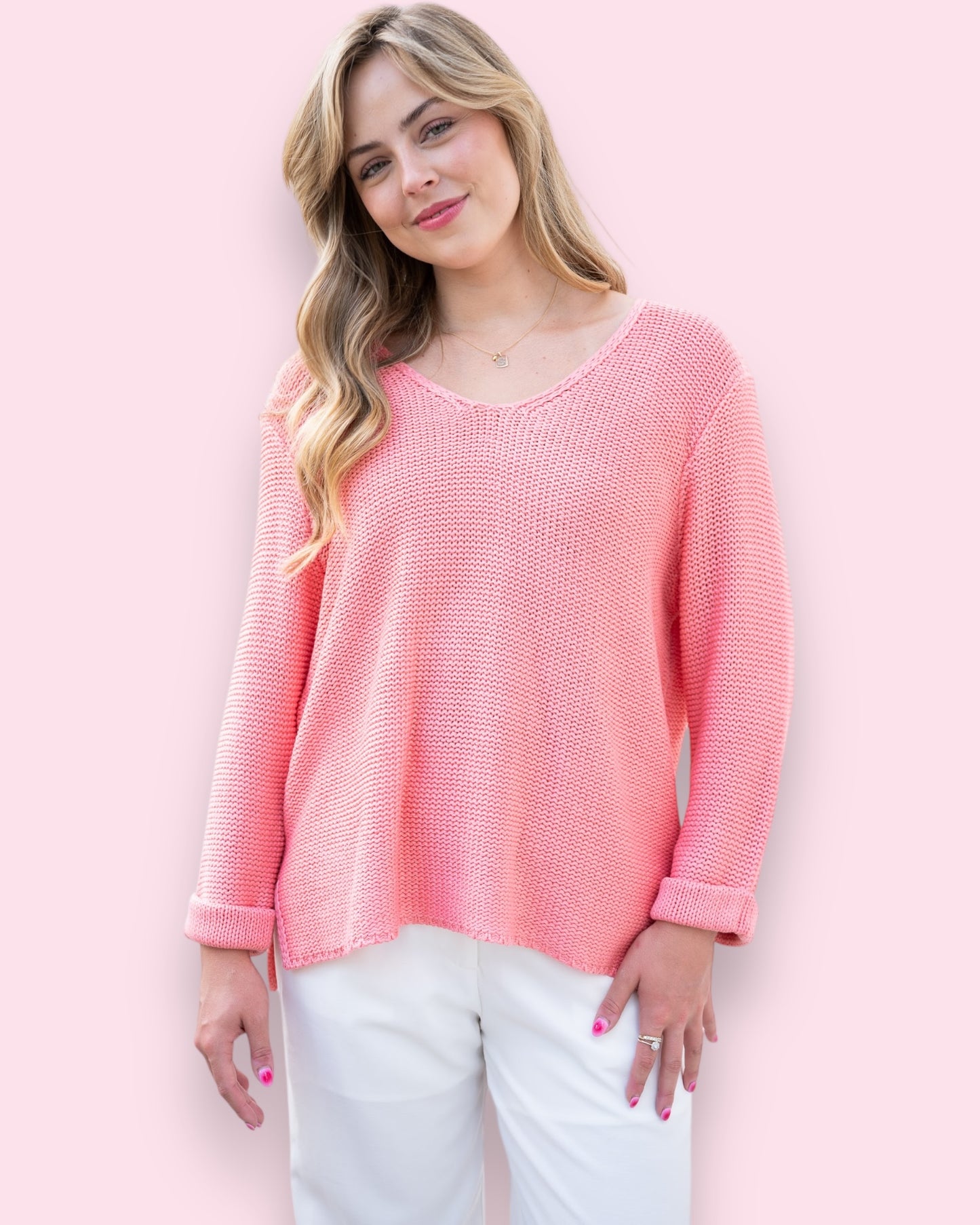 Maddie Knit - Flower Pink
