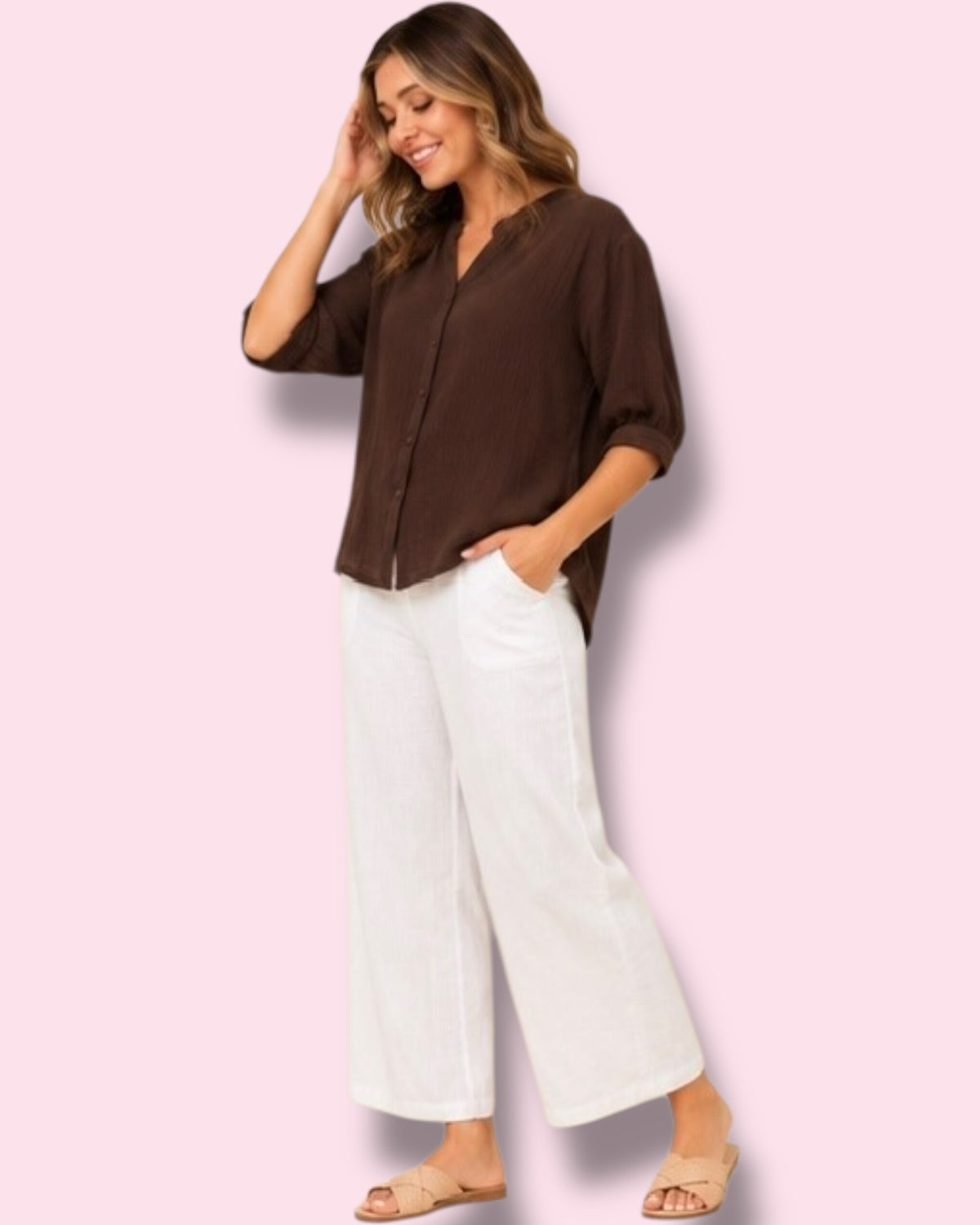 Mia Shirt - Dk Chocolate