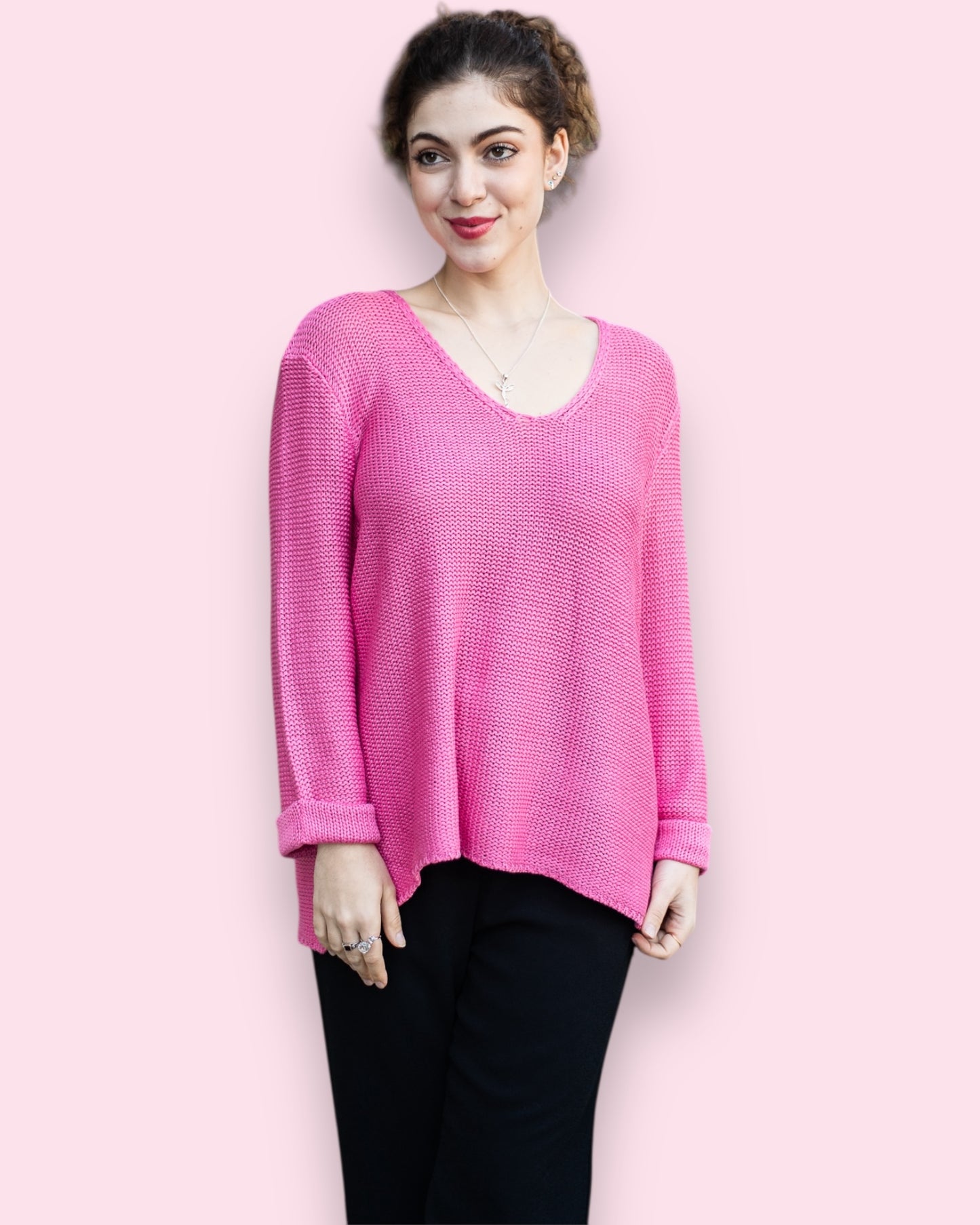 Maddie Knit - Berry Pink