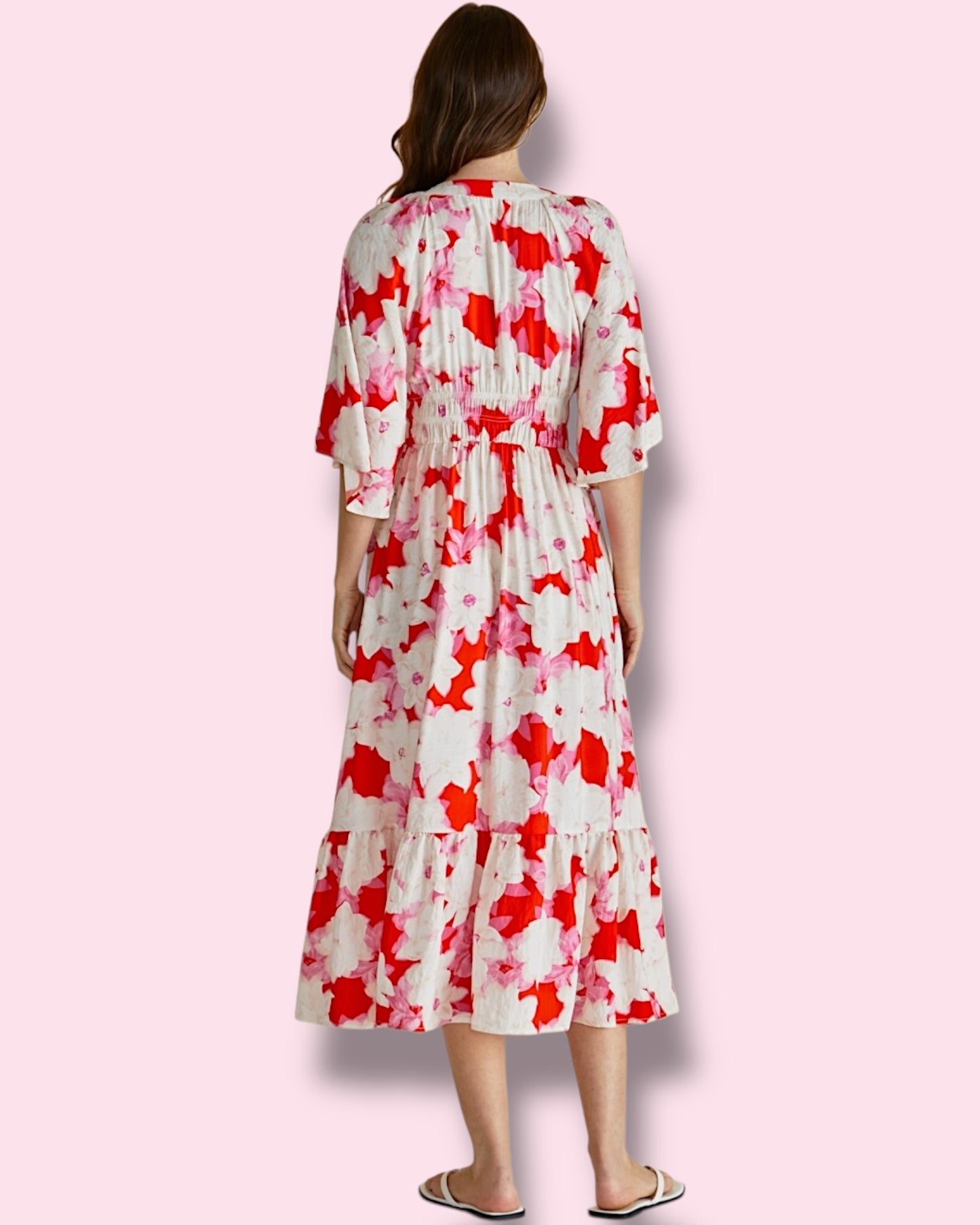 Moxie Dress - Red Floral