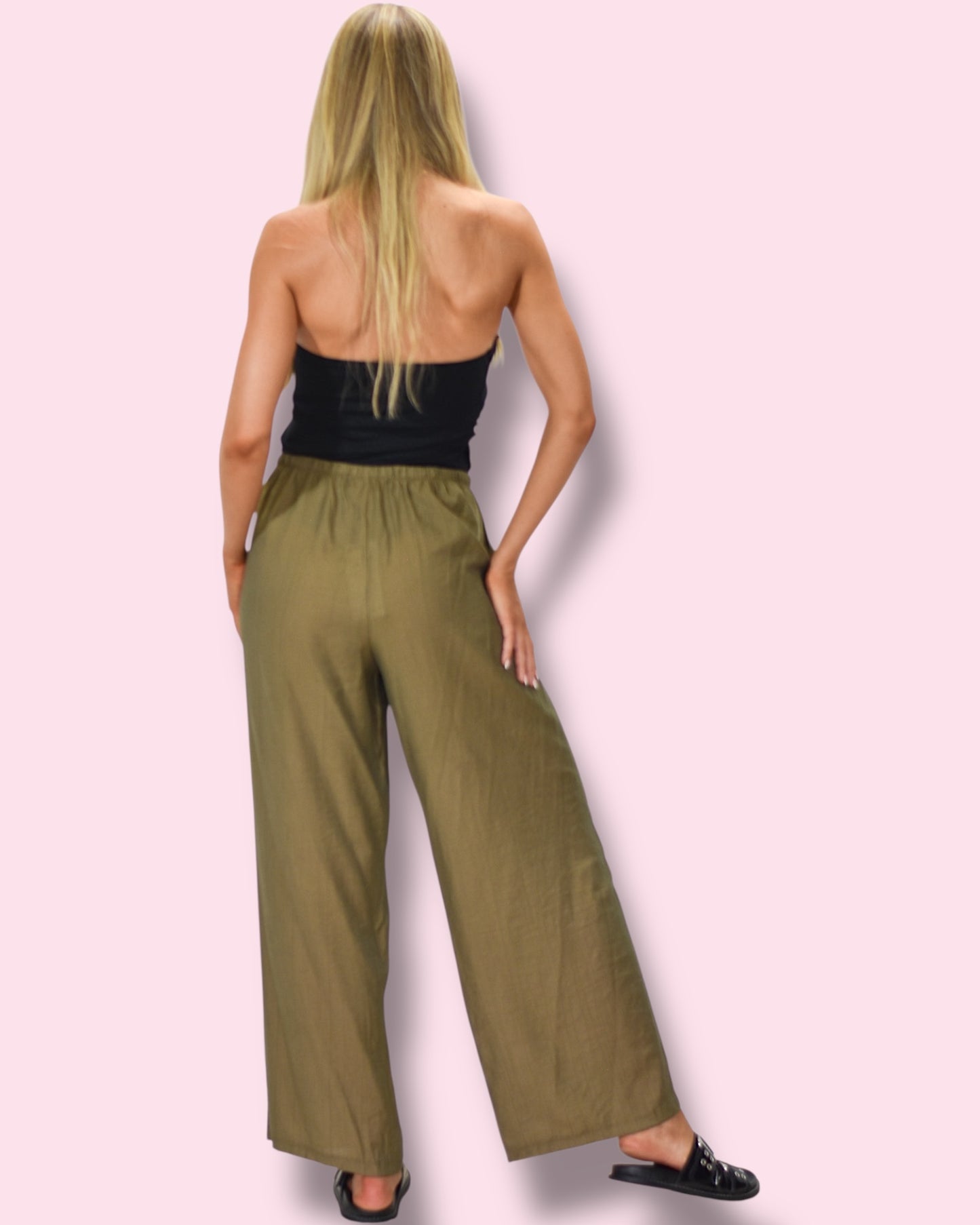 Noosa Pants - Biscuit/Khaki