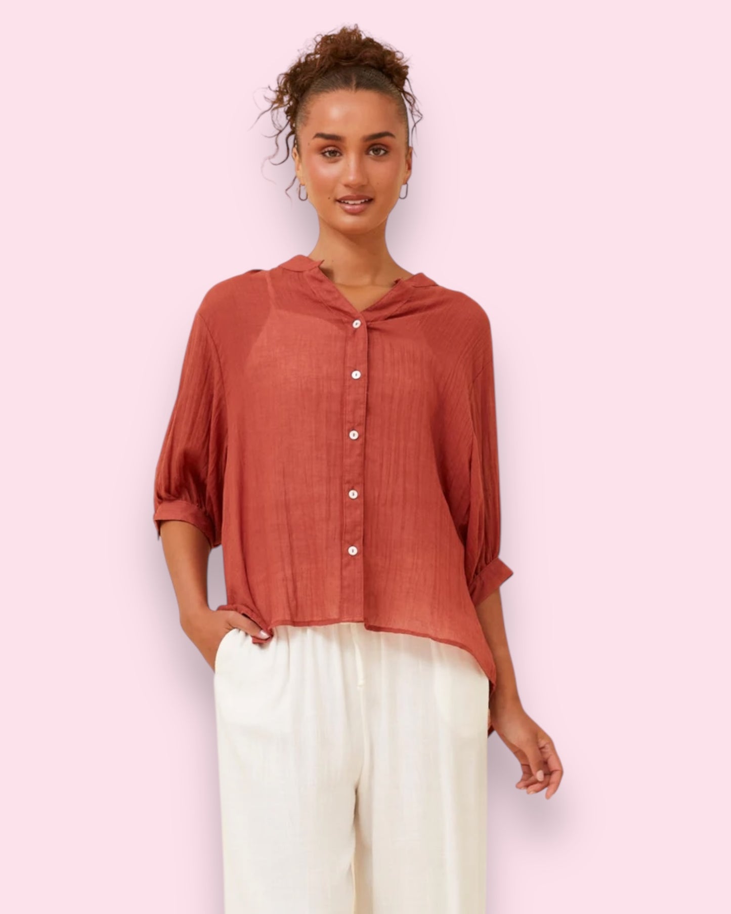 Mia Shirt - Rust