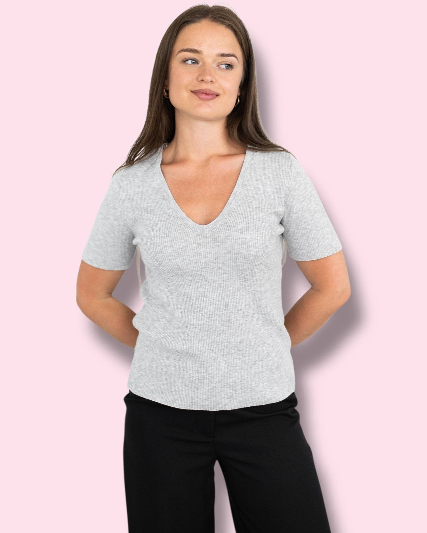 Tammy Knit Top - Silver