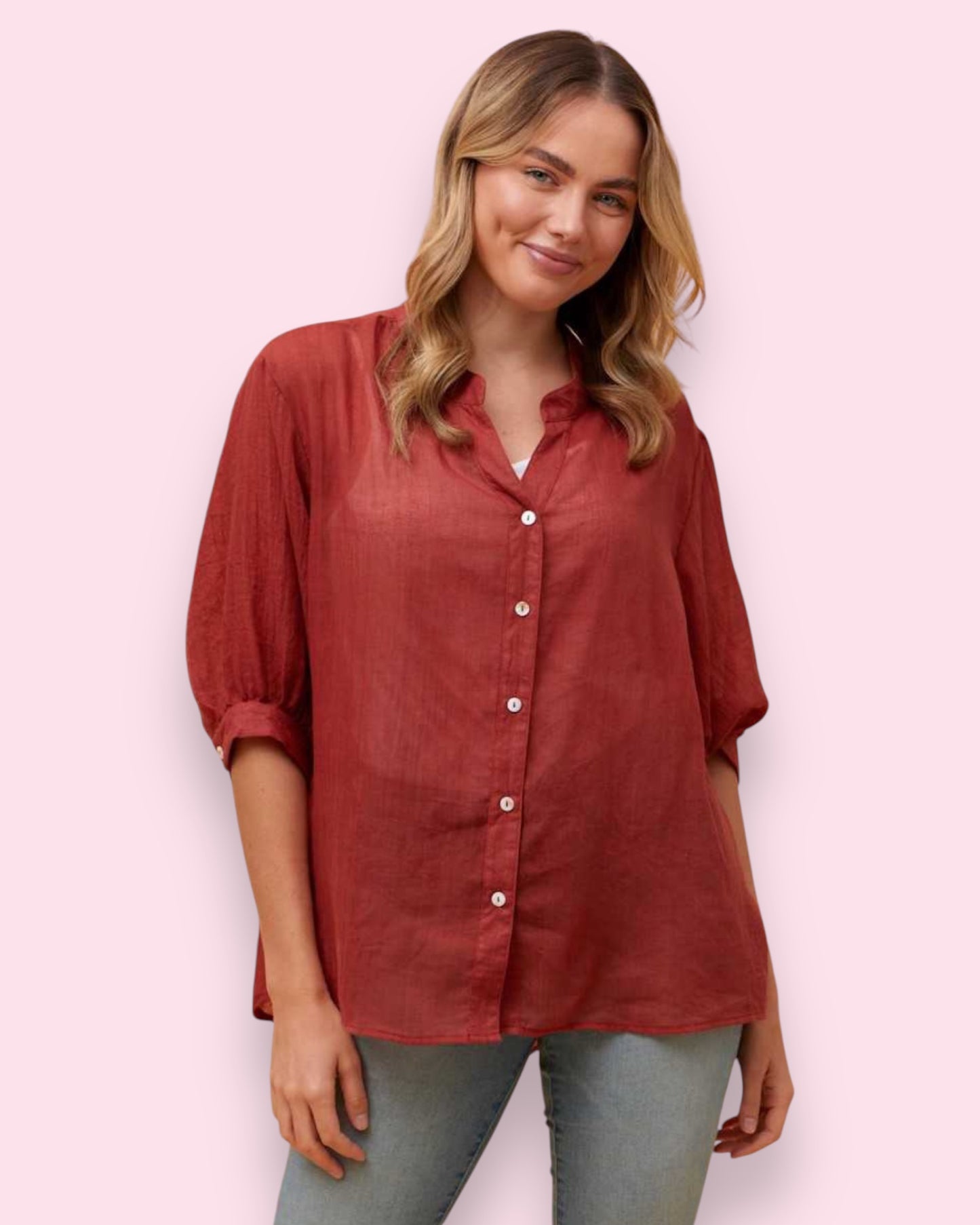 Mia Shirt - Brick