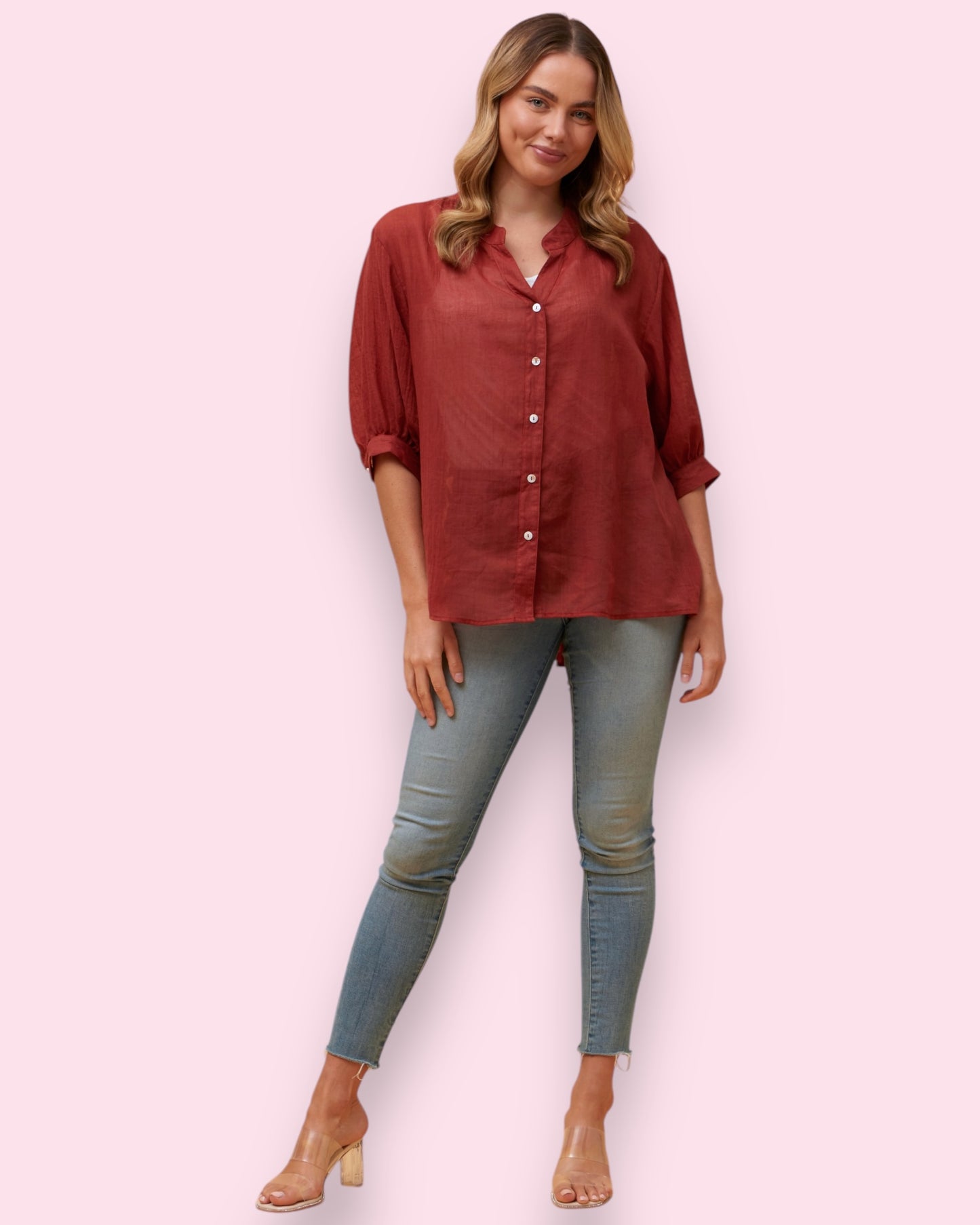 Mia Shirt - Brick