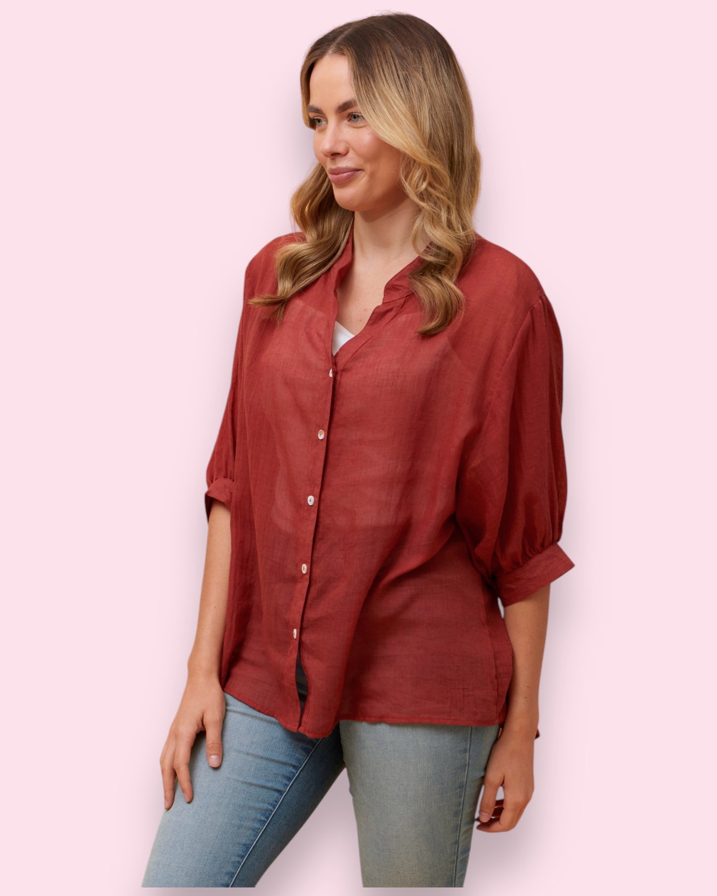 Mia Shirt - Brick
