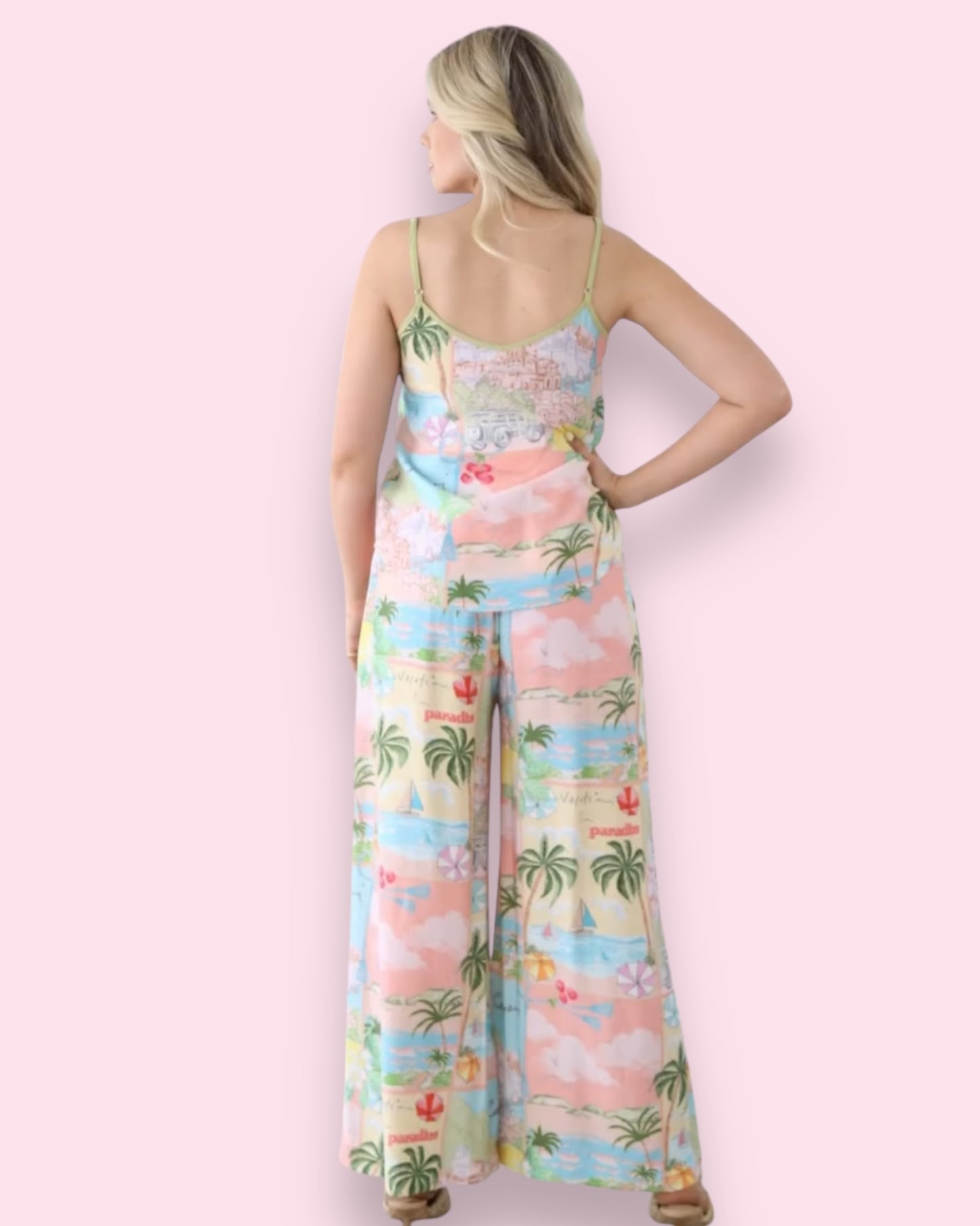 Capri Paradise Singlet Top
