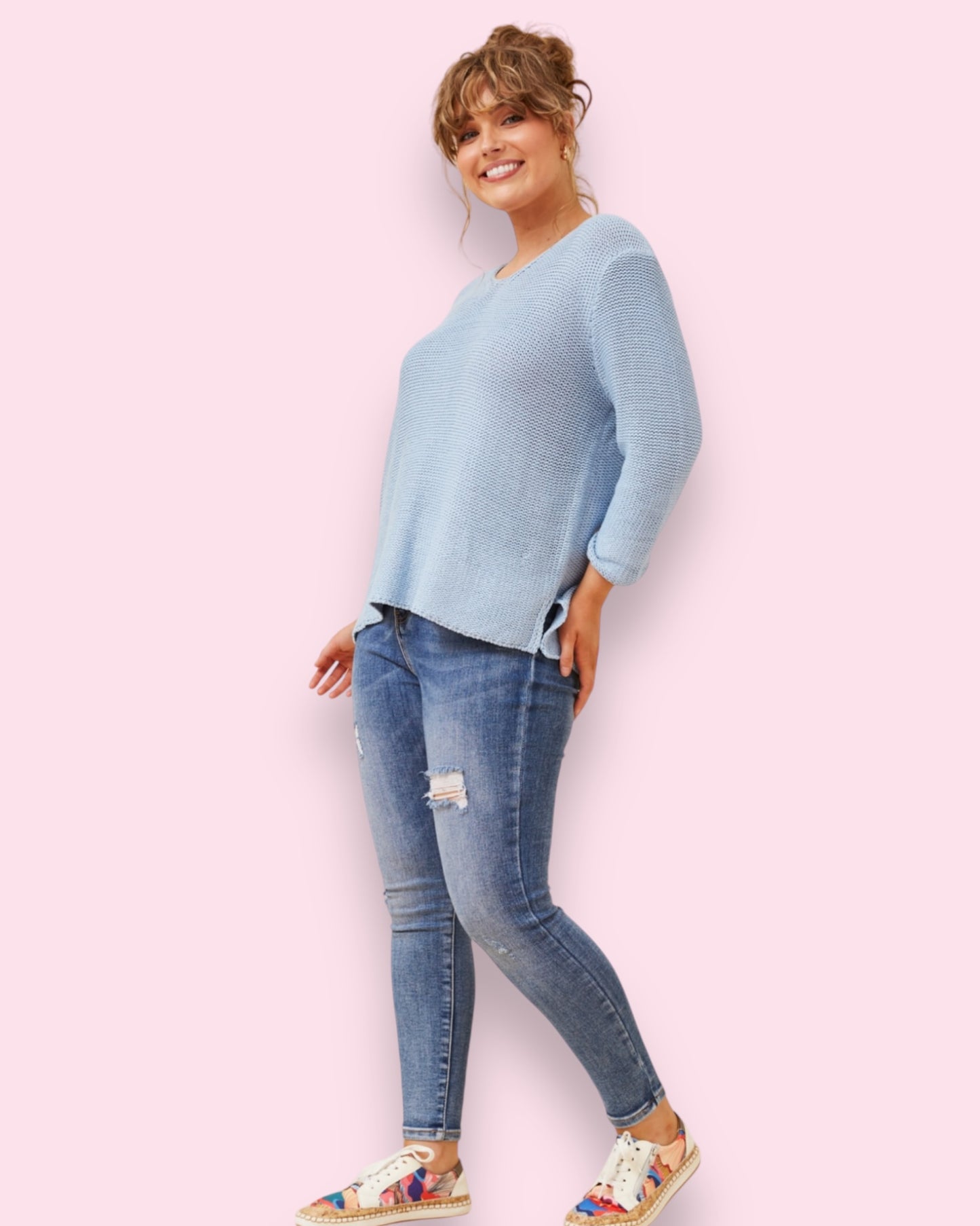 Maddie Knit - Sky Blue