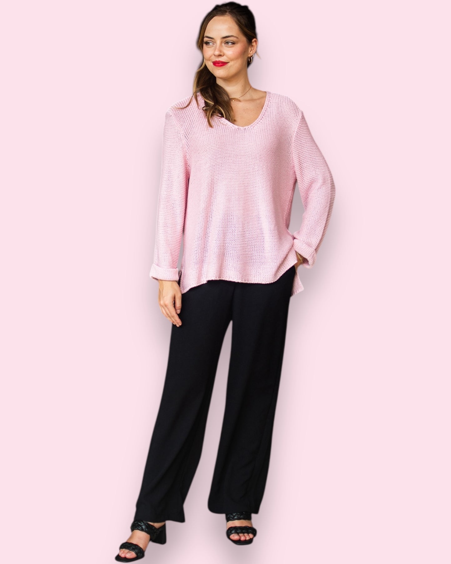 Maddie Knit - Baby Pink