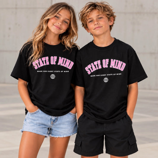 State Of Mind Kids College Tee