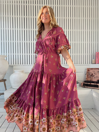 Elsa Maxi Dress - Bee Orchid