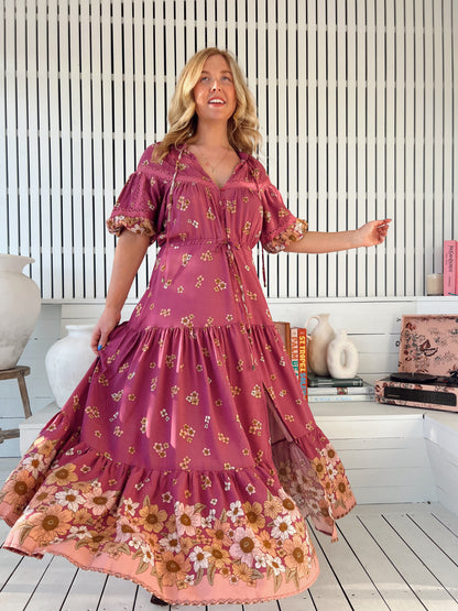 Elsa Maxi Dress - Bee Orchid