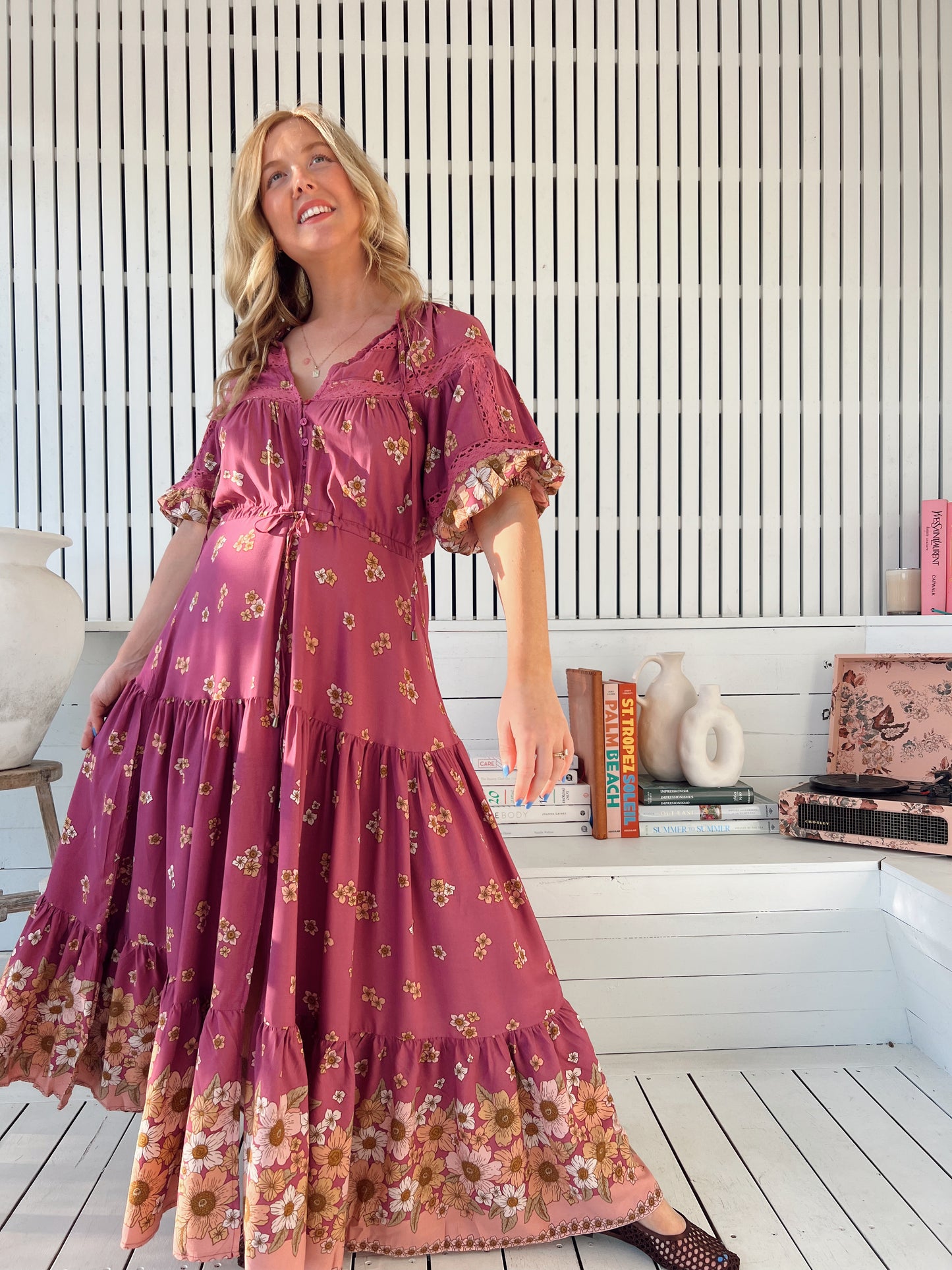 Elsa Maxi Dress - Bee Orchid