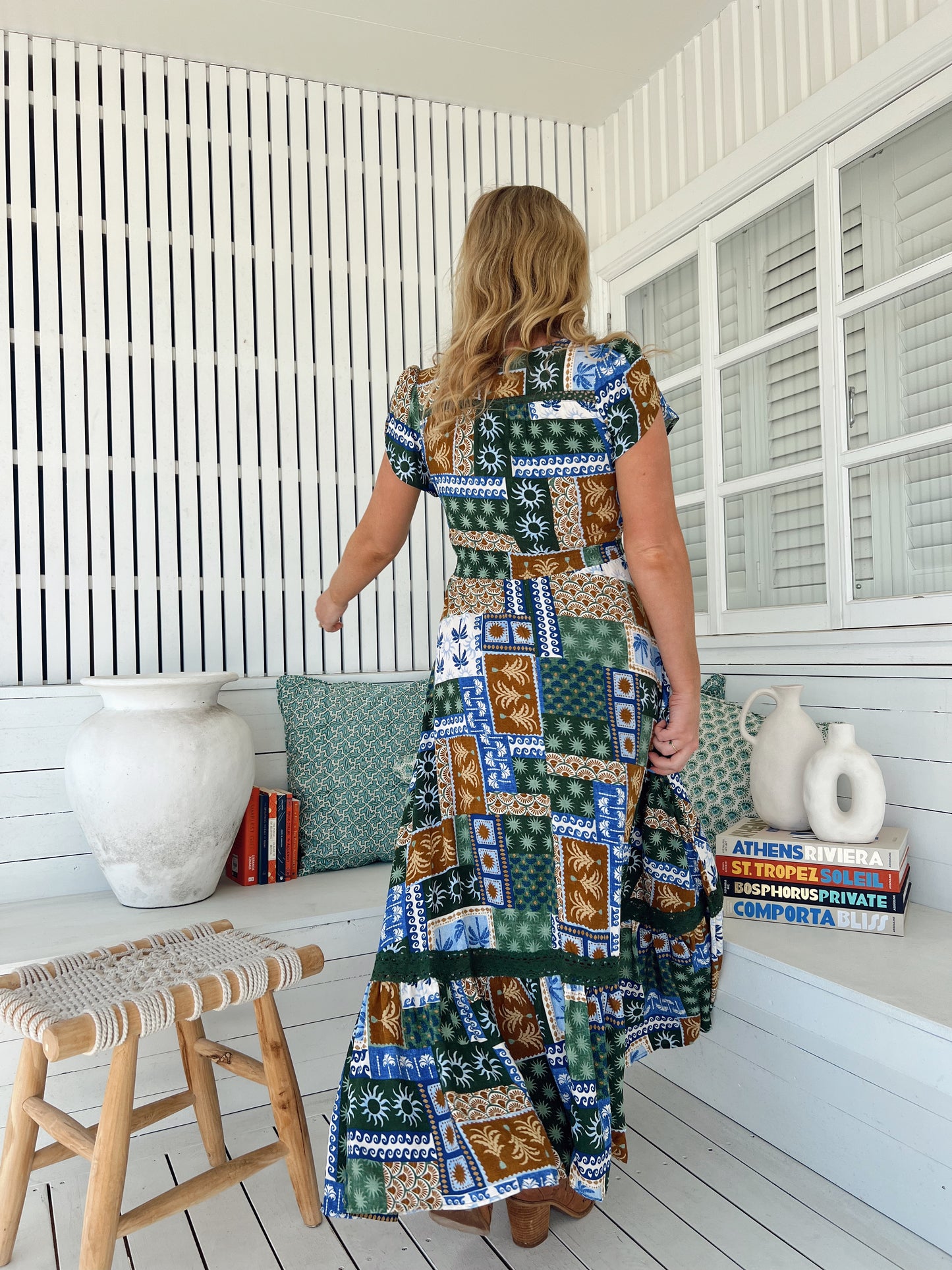 Carmen Maxi Dress - Emerald Cove