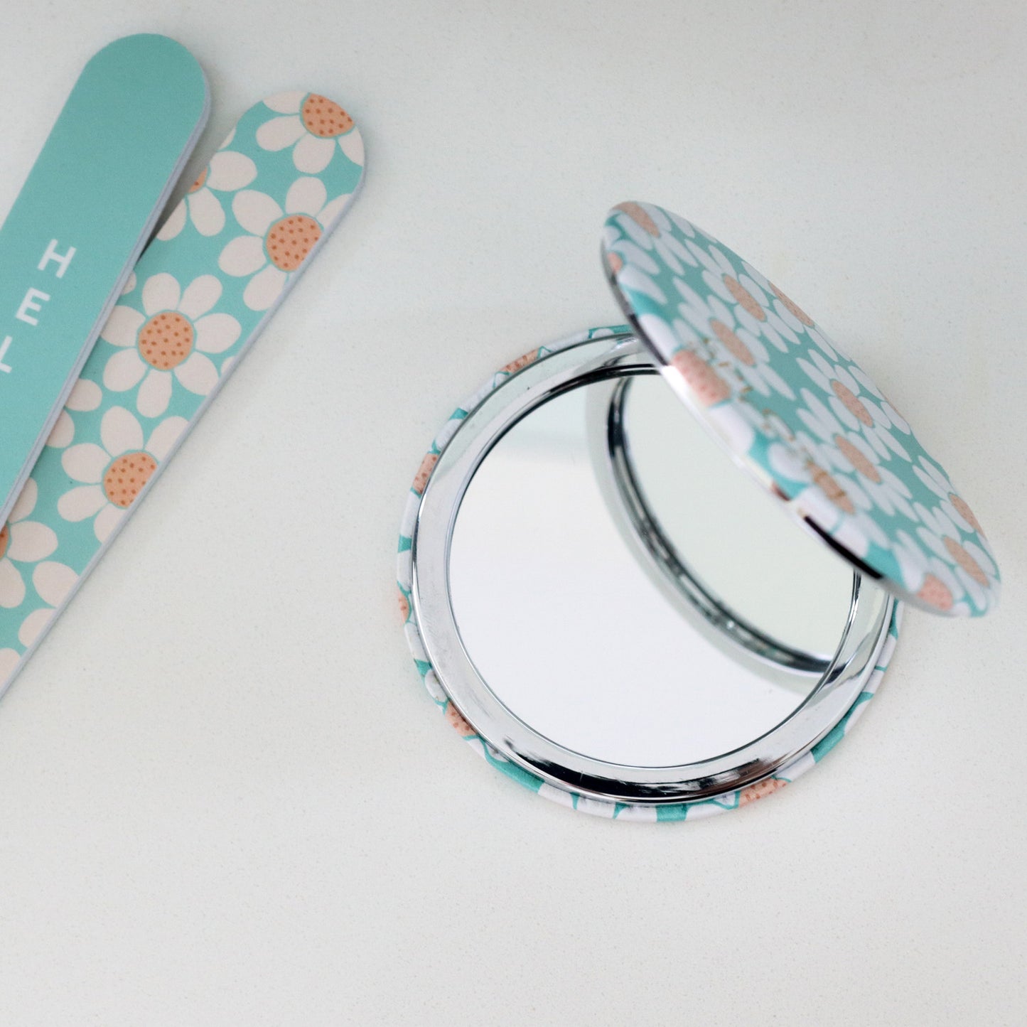 Handbag Accessories Compact Mirror - Daisy