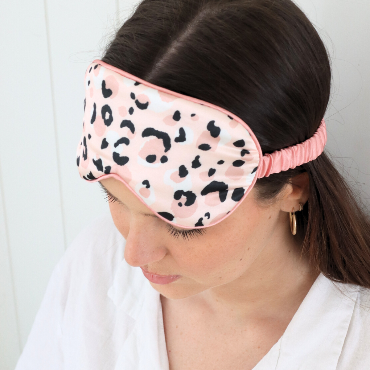 Wellness Eye Mask - Blush Leopard