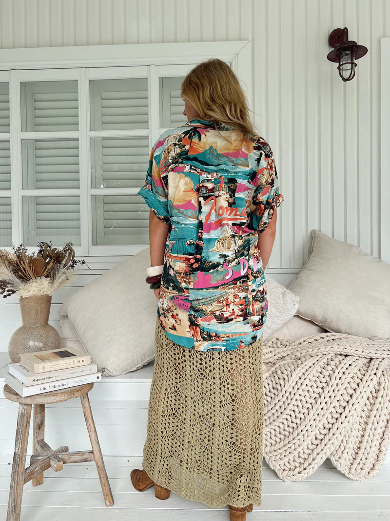 Lola Shirt - Rome Print