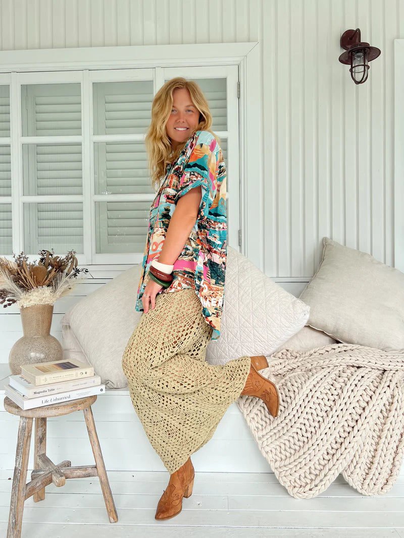 Lola Shirt - Rome Print