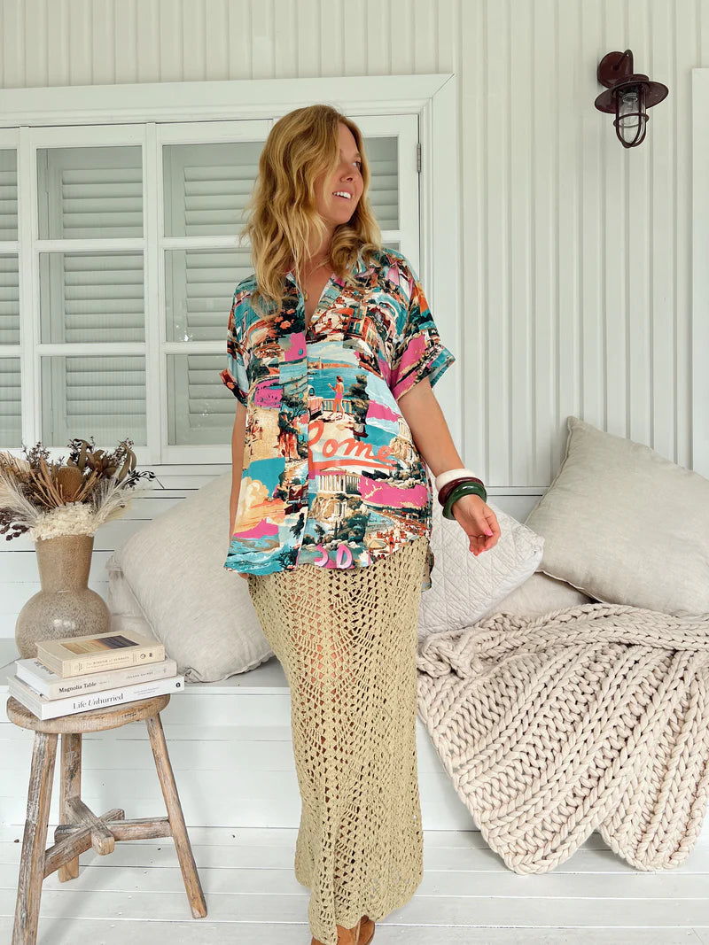 Lola Shirt - Rome Print