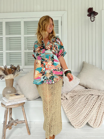 Lola Shirt - Rome Print
