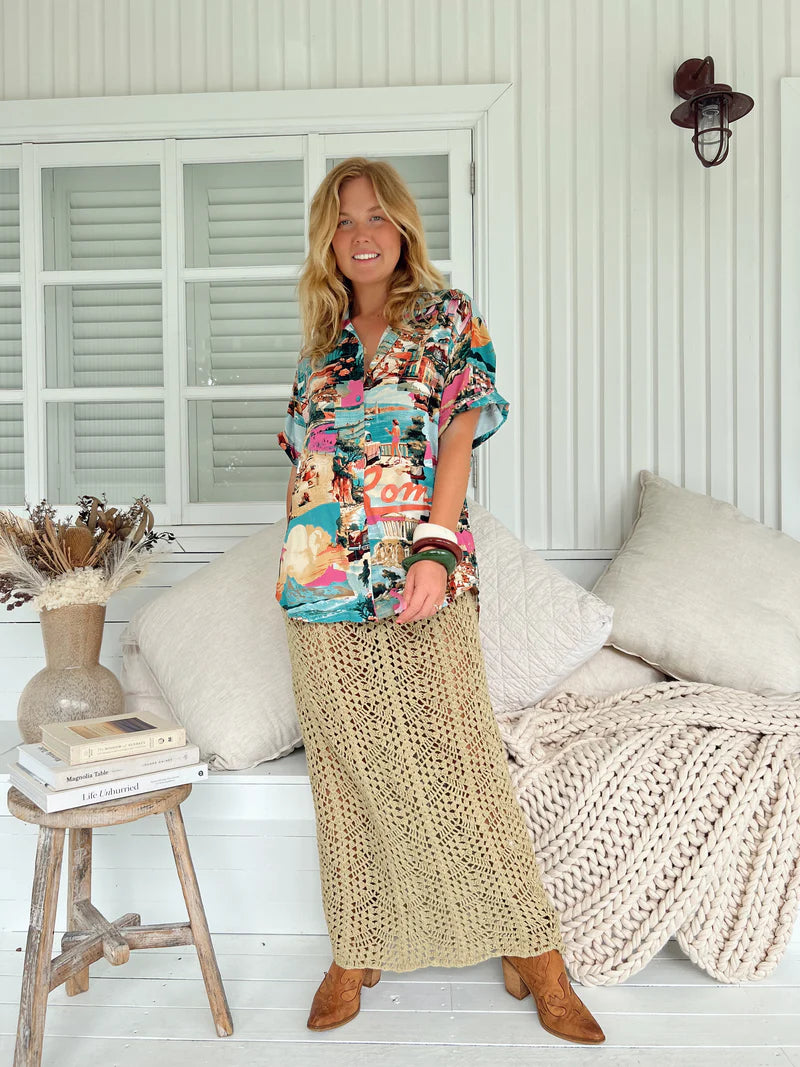 Lola Shirt - Rome Print