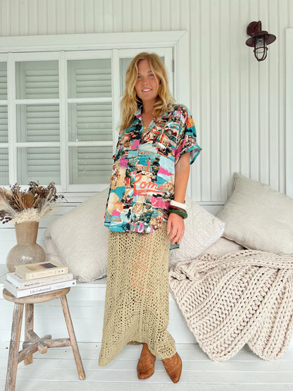 Lola Shirt - Rome Print