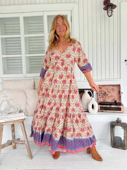 Mia Maxi Dress - Bohemia Print