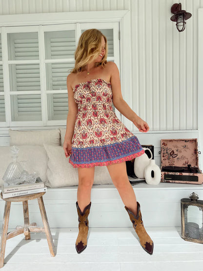 Tate Mini Dress - Bohemia Print