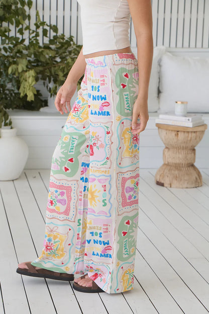 Clove Pants - La Mer Print