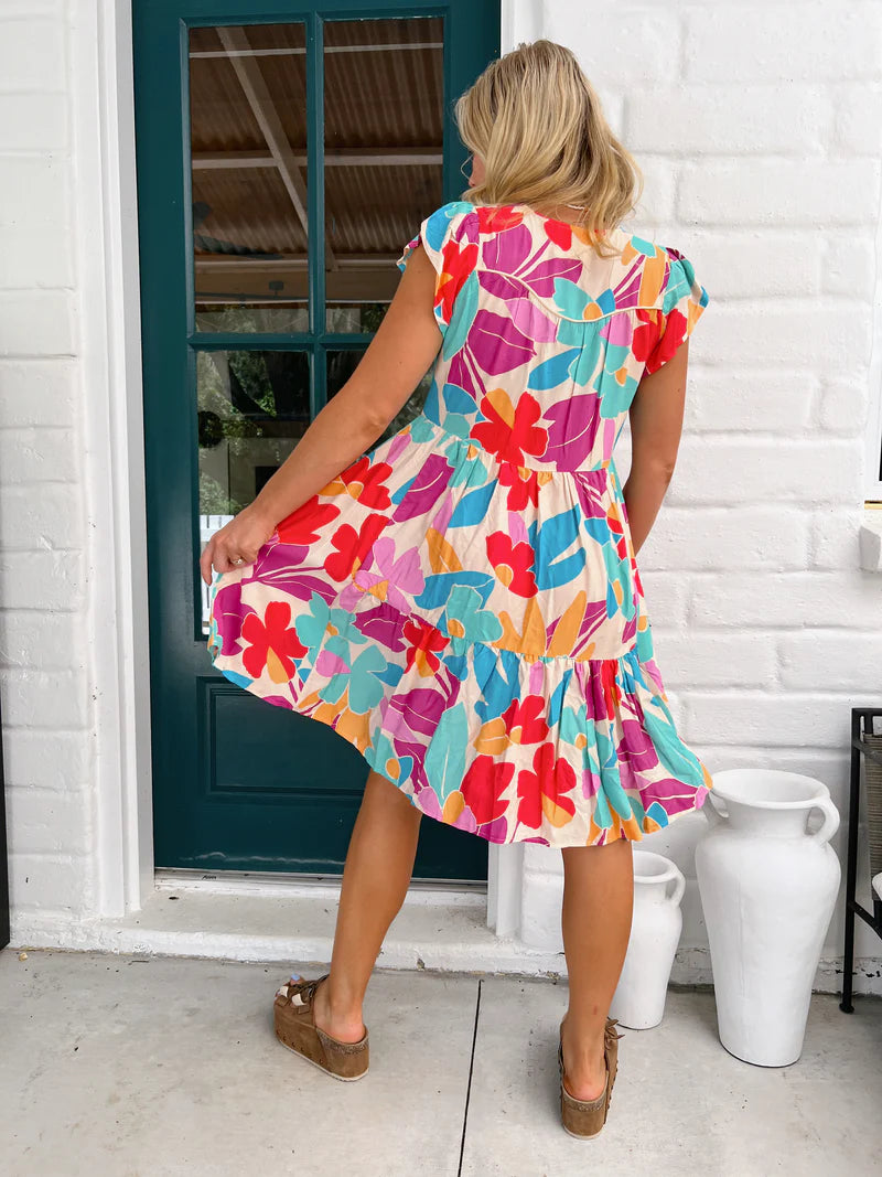 Tracey Mini Dress - Ohana Print