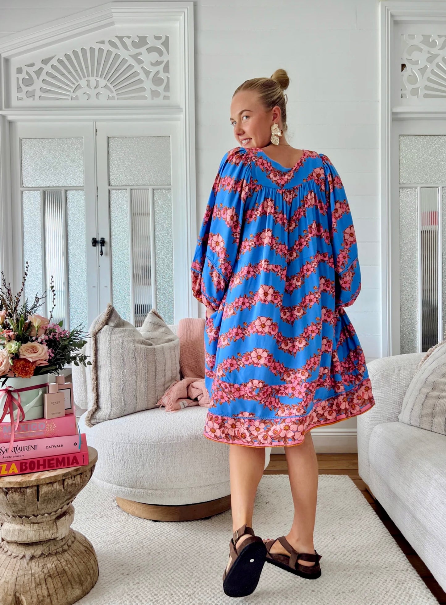 Adela Midi Dress - Little Flowers