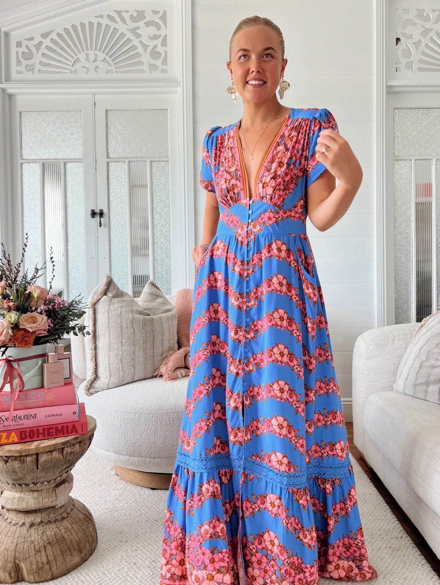Tabitha Maxi Dress - Little Flowers