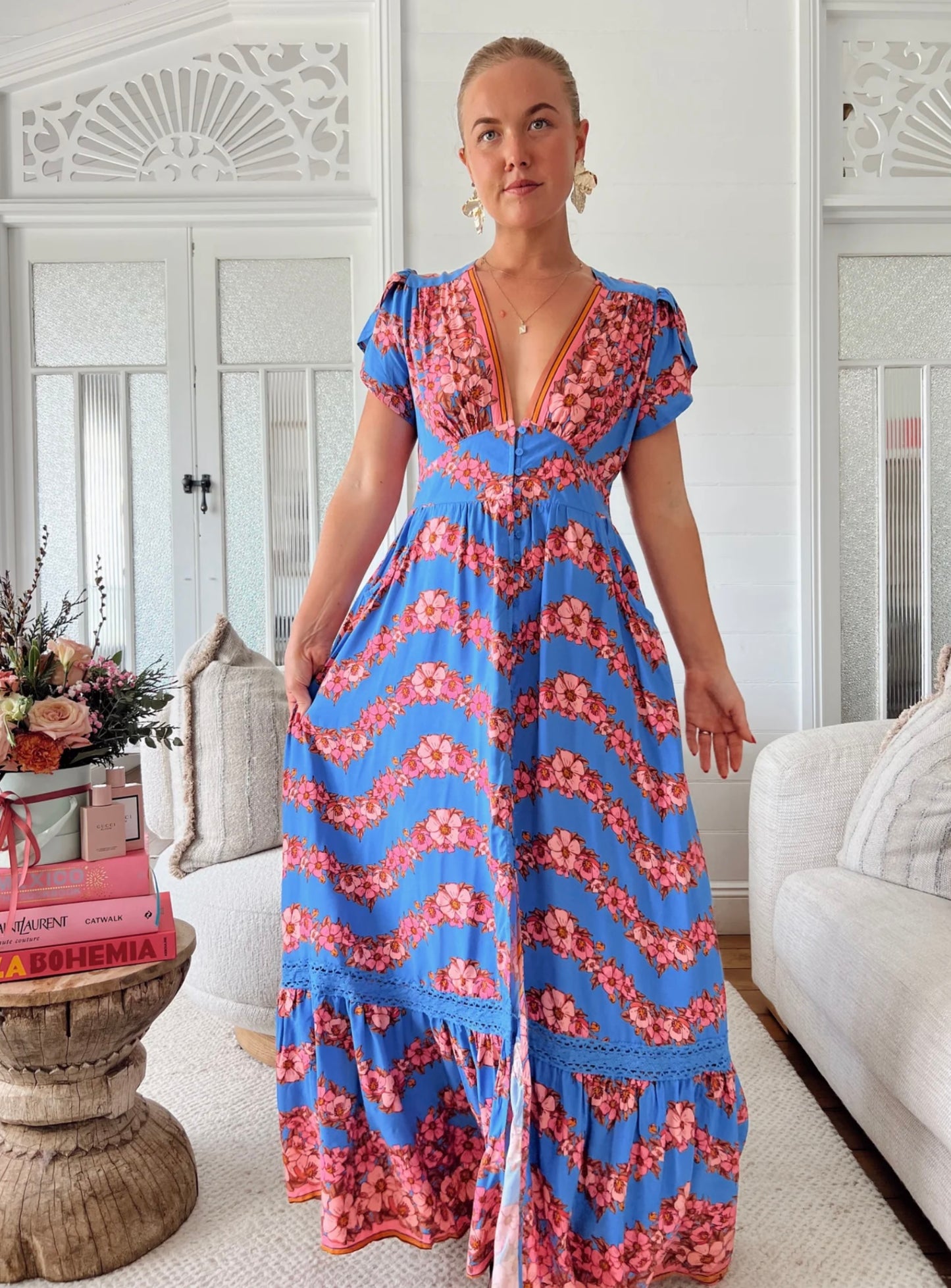 Tabitha Maxi Dress - Little Flowers