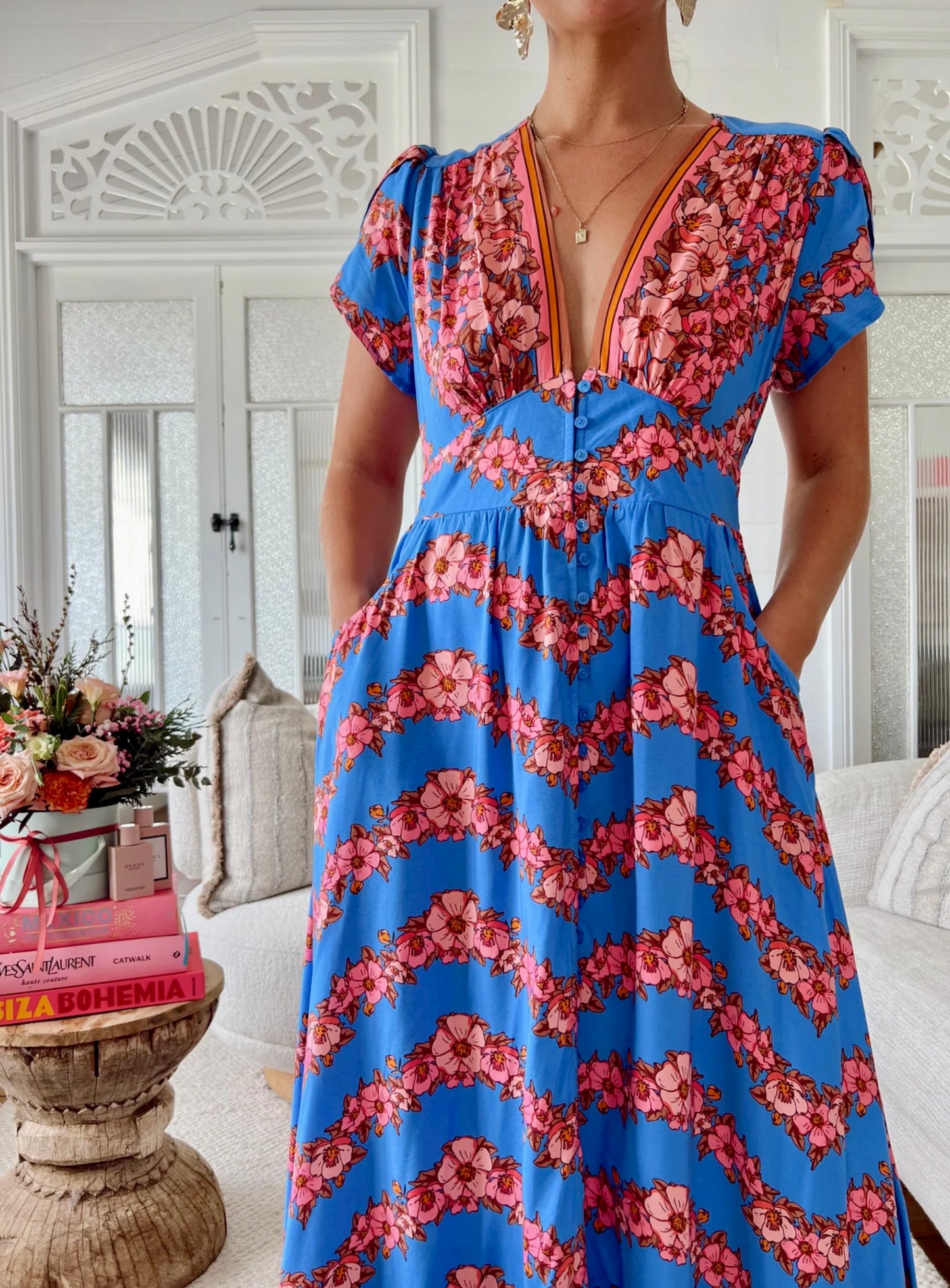 Tabitha Maxi Dress - Little Flowers
