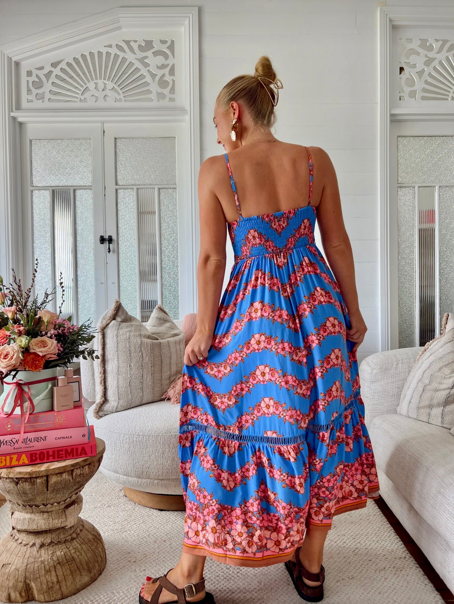 Iluka Midi Dress - Little Flowers