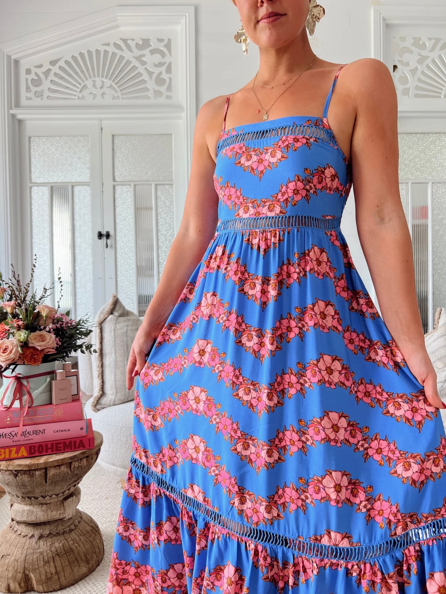 Iluka Midi Dress - Little Flowers