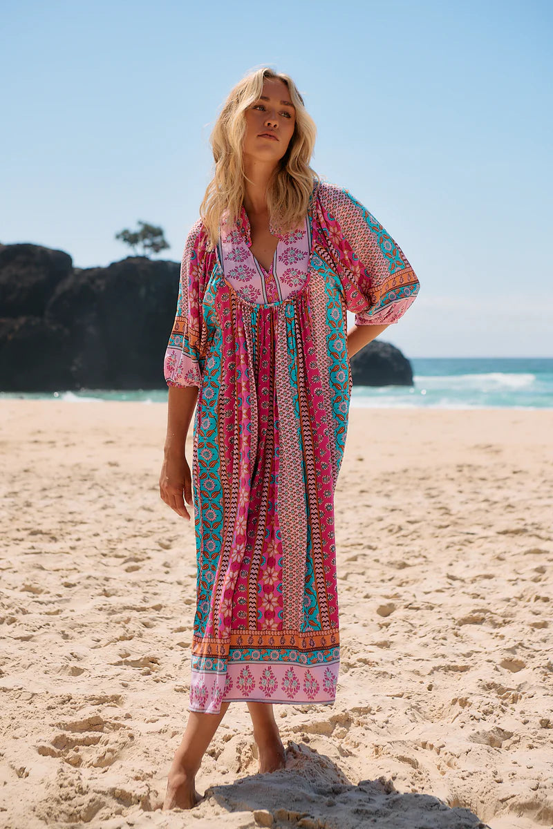 Boheme Midi Dress - Cedella Print