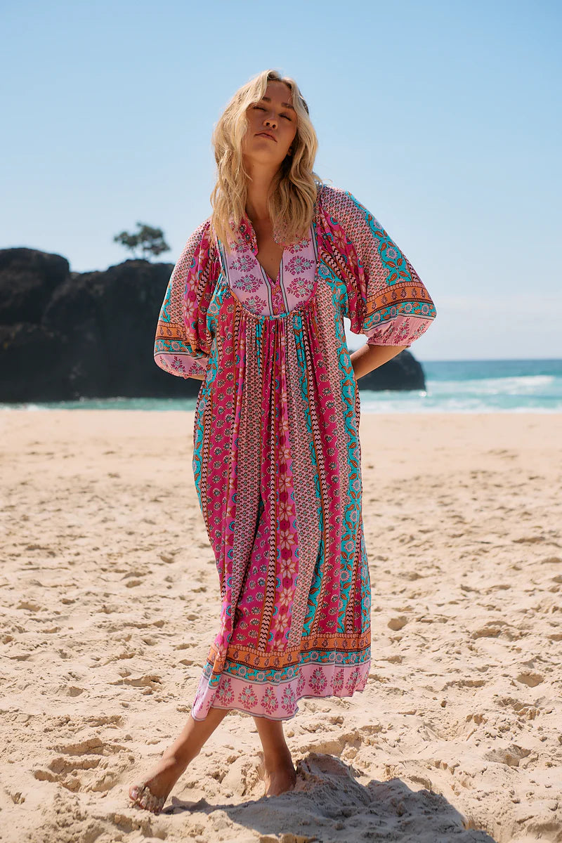 Boheme Midi Dress - Cedella Print
