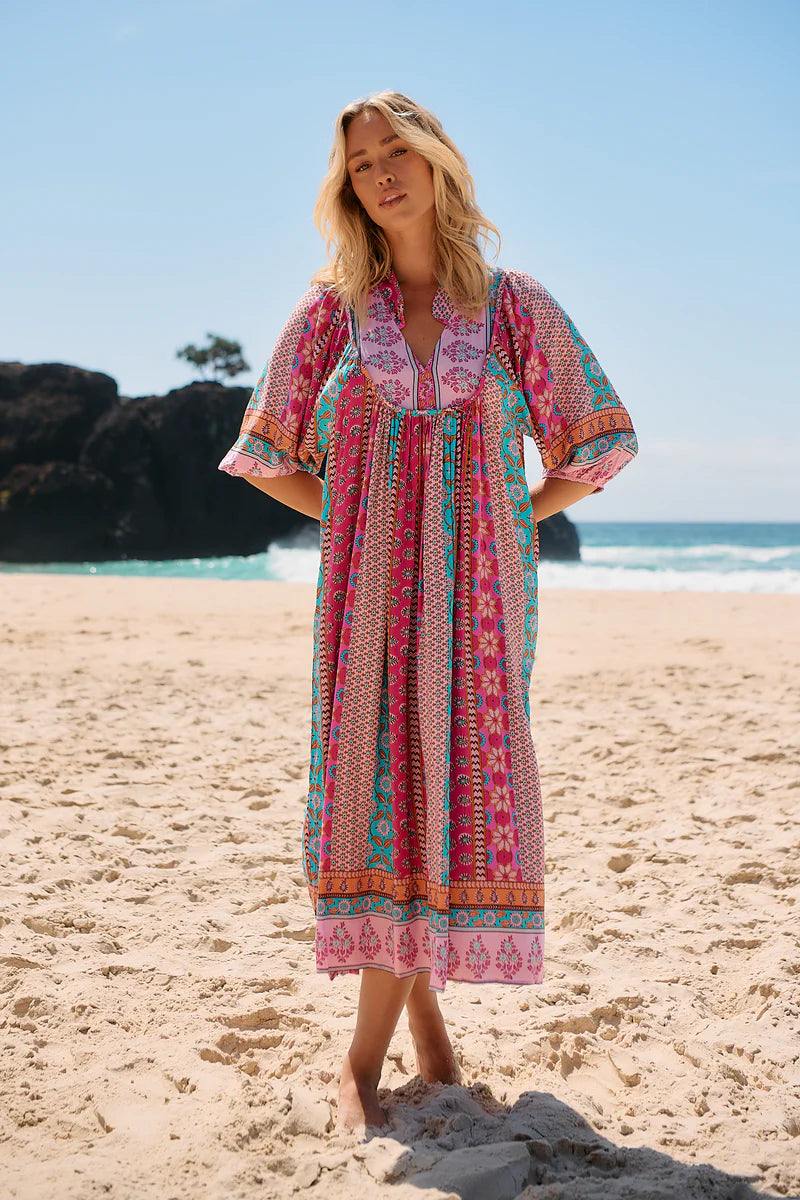 Boheme Midi Dress - Cedella Print