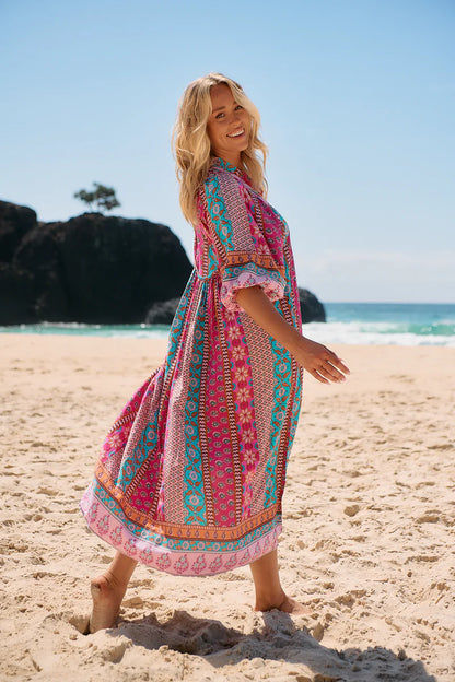 Boheme Midi Dress - Cedella Print