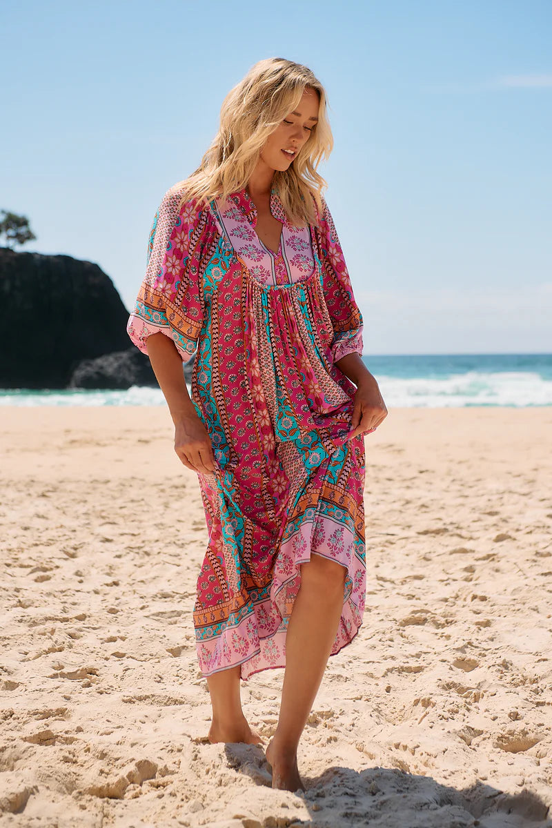 Boheme Midi Dress - Cedella Print