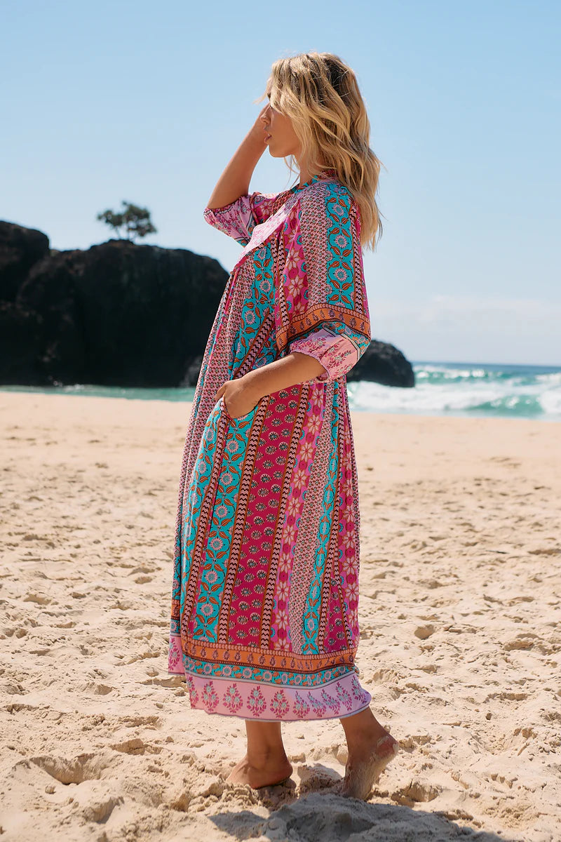 Boheme Midi Dress - Cedella Print