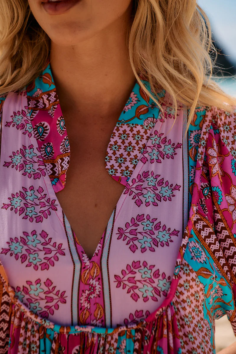 Boheme Midi Dress - Cedella Print