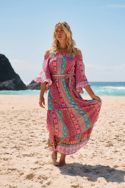 Teegan Maxi Dress - Cedella Print