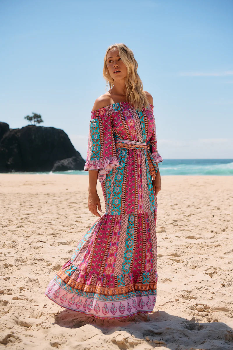 Teegan Maxi Dress - Cedella Print