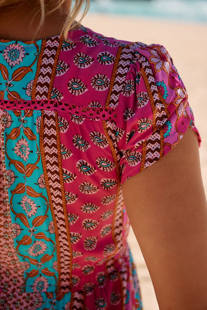 Carmen Maxi Dress - Cedella Print