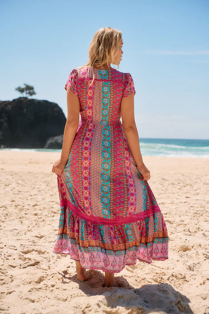 Carmen Maxi Dress - Cedella Print